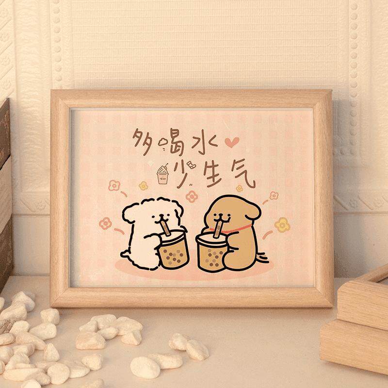Линия puppy desktop life decoration подвесная фоторамка для рабочего стола креативный подарок на день рождения для фотографий изысканное украшение готового продукта Изображение 1