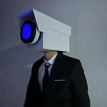 Toilet man and surveillance man mask toy audio man TV man headgear cos clothes stereo man mask