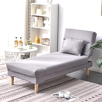 Fabric chaise lounge chair sponge couch bedroom living room chaise longue multifunctional folding lunch break bed splicing bed simple
