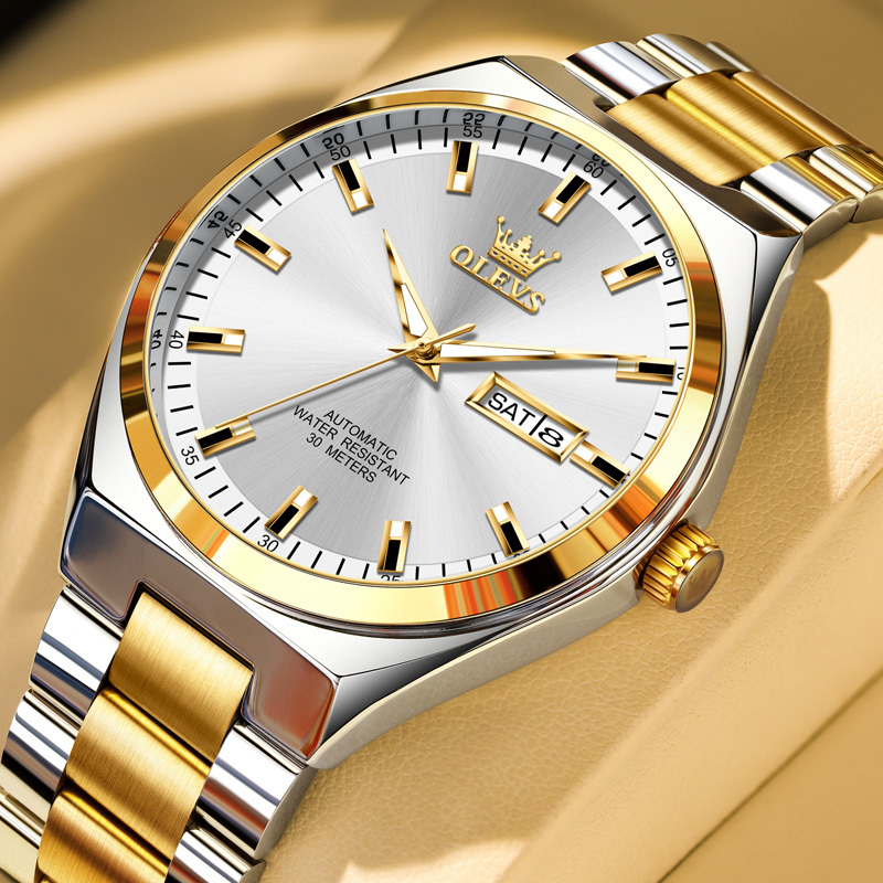 Swiss Genuine Rolex Men's Watch Fully Automatic Mechanical Watch Business Luminous Waterproof Dual Calendar Trendy Men's Watch Swiss Genuine Rolex Men's Watch Fully Automatic Mechanical Watch Business Luminous Waterproof Dual Calendar Trendy Men's Watch