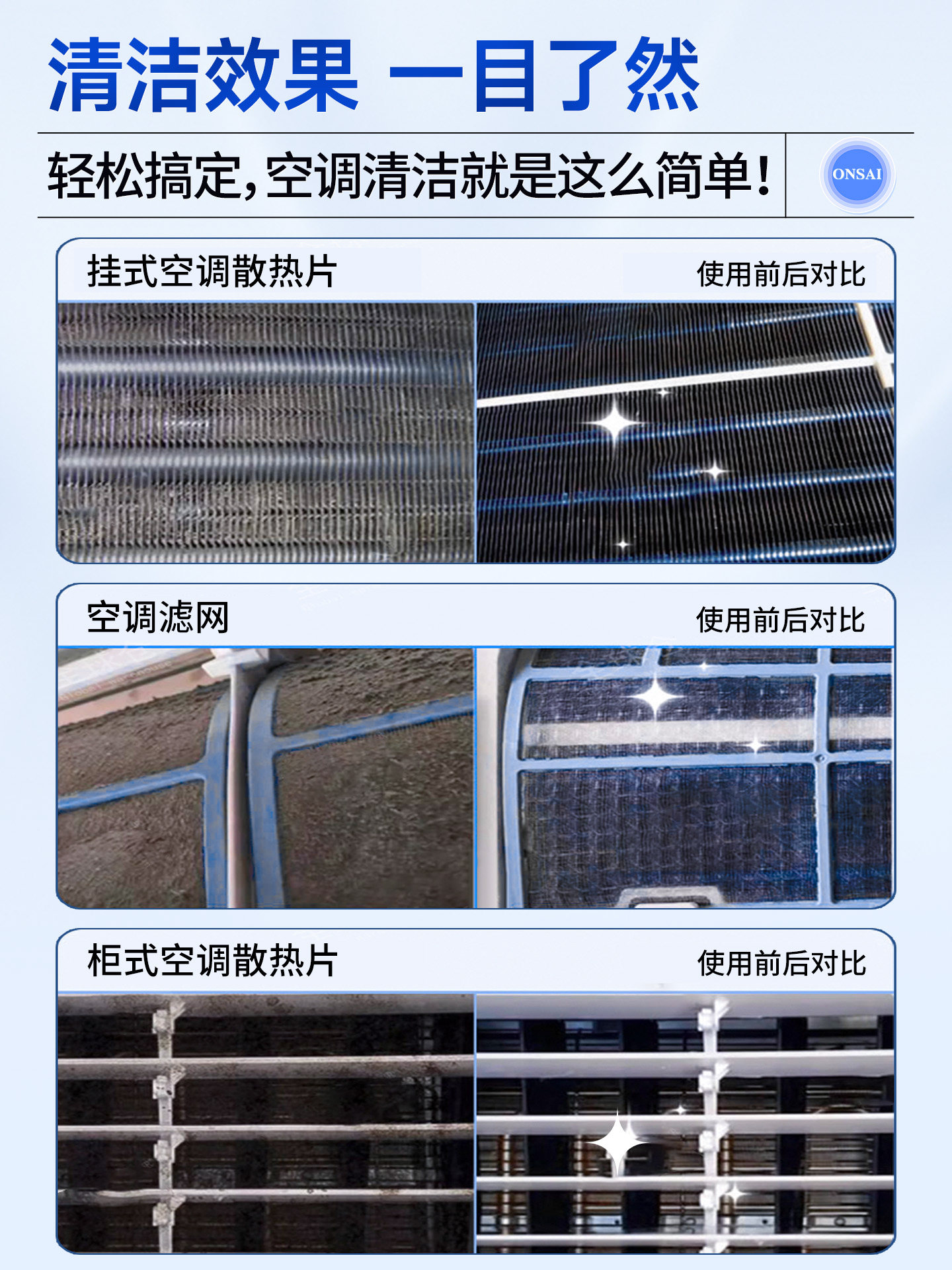 Air Conditioner Cleaning Agent for Home Use, No Disassembly or Washing Required, Special Full Set of Tools for Cleaning the Indoor Unit, Powerful Decontamination and Odor Removal Cleaning Fluid