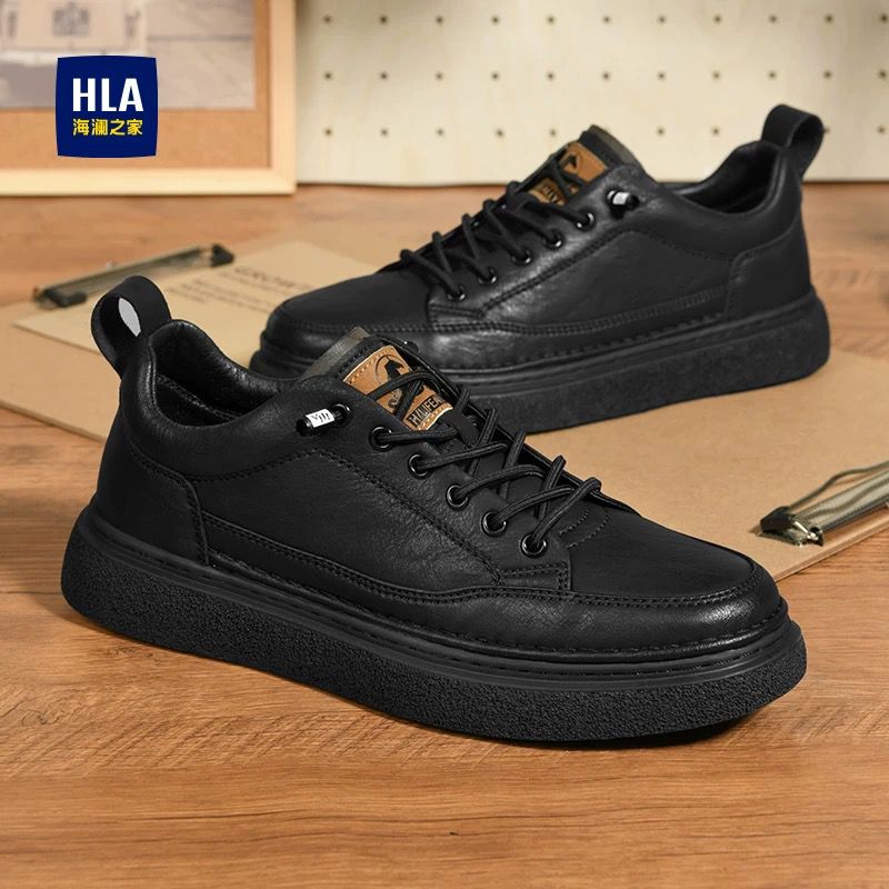 Heilan Home Men's Shoes 2026 New Autumn Black Men's Casual Shoes Business Sports Leather Shoes Dad Sneakers Heilan Home Men's Shoes 2026 New Autumn Black Men's Casual Shoes Business Sports Leather Shoes Dad Sneakers