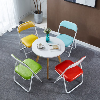Simple household seat height 35 folding chair adult low chair back stool learning student writing convenient storage small chair stool