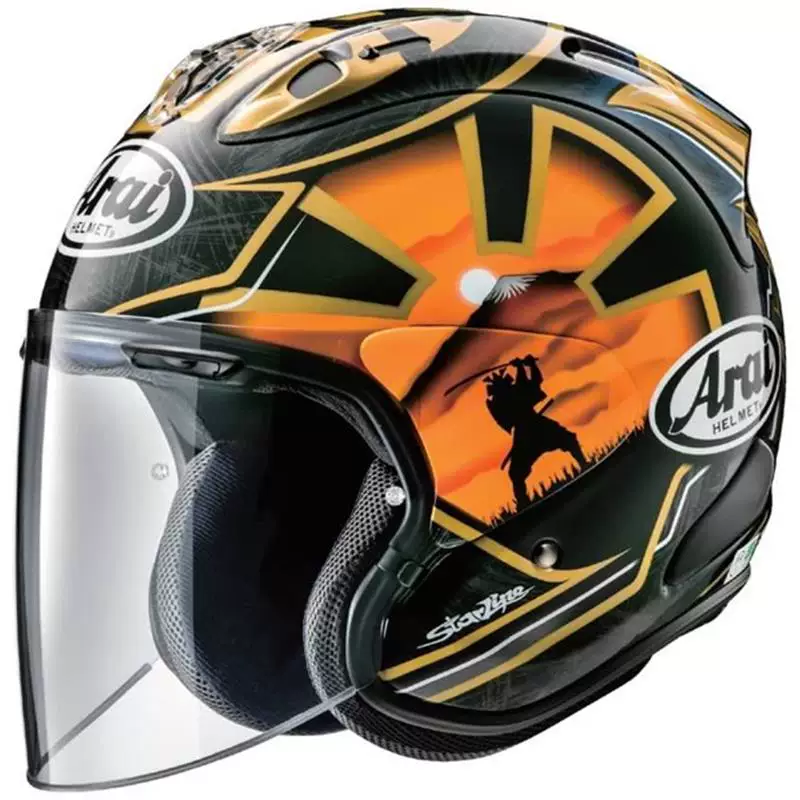 Arai VZ-RAM трехчетвертная мотоциклетная каска Япония Дракон/Большой глаз/ Jin Shi//Zhongshang Guijing SRC полусфера