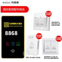 Hotel LED electronic door display do not disturb please clean doorbell switch customized guest room KTV door number