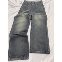 Fat Sister Starry Sky Pattern High Waist Jeans Womens Autumn and Winter Large Size Straight Slimming Pear Shape Floor-length Wide-Leg Trousers