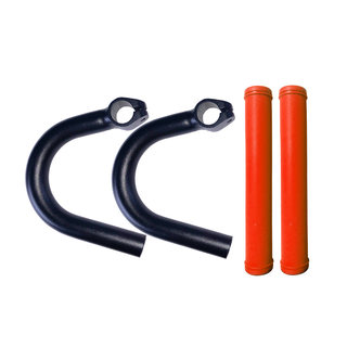 自行车副把休息把手新款山地自行车改装公路车弯把U增高铝合金把