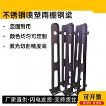 New custom spray-painted stainless steel steel beam corbel bracket H-shaped T-shaped knife-shaped rain beam glass manufacturer