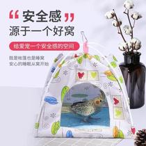 Parrot sleeping nest peony cockatiel summer nest hammock triangle tent perching bird nest bird cage supplies