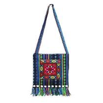 Ethnic minority bags retro Yunnan ethnic style tribal hemp rope woven Ashima beauty embroidered bag versatile