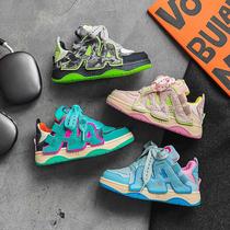 Boys Shoes Autumn 202 New Breathable Childrens Sports Shoes for Big Children Korean Style Street Dance Boys and Girls