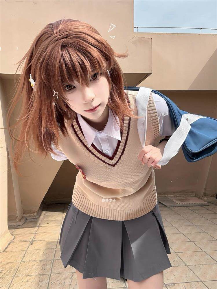 furry福瑞/兽装 现货制服.jk马甲科学cos电磁炮御坂美琴全套百搭jk校供感黑子常盘