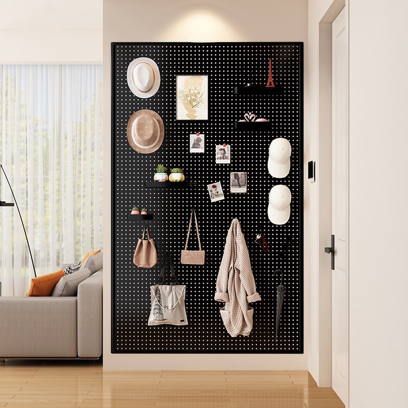 Sufa storage hole board storage rack upper room wall kitchen display rack desk organizer partition rack exhibition room wall mount can be hung