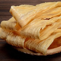 Pure first-layer yuba dried goods Guangdong handmade large pieces of bean skin and bamboo specialty 250g bulk Guangdong yuba