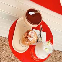 Red wall-mounted table tea table wall-mounted small round table wall-mounted tea table coffee table wall art side table wall table