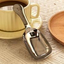 Household noodle scoop stainless steel thickened teaspoon flour spoon grain spoon coffee shovel ice shovel food grade