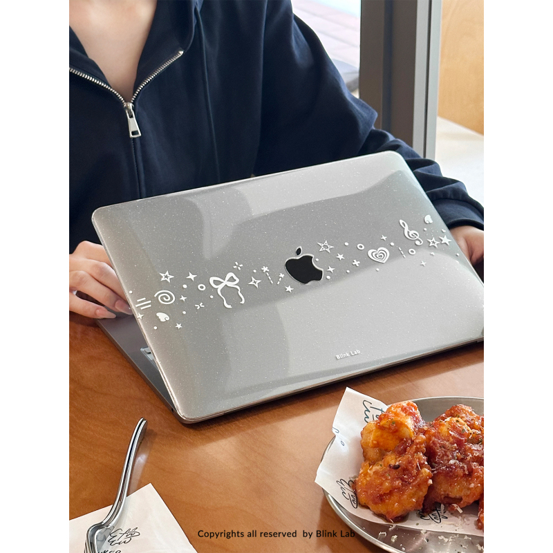 Blinklab·Original Fine Glitter Powder Sweet Heart Story Anti-Collision Suitable for MacBook Apple Pro Computer Case Air Protective Cover Neo 13inch