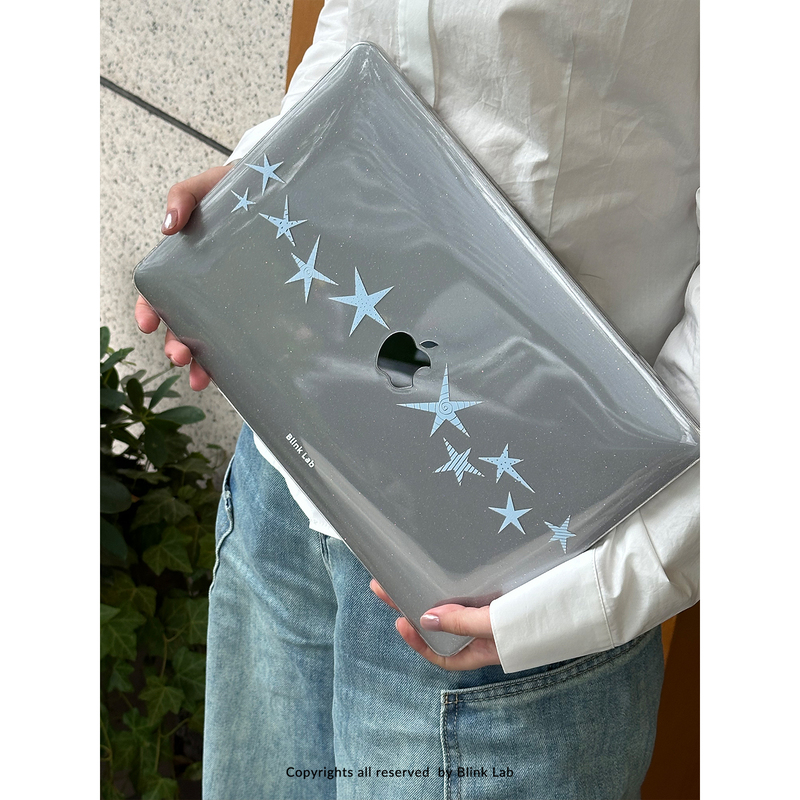 Blinklab·Original Fine Glitter Powder Blue Versatile Star Anti-Collision Suitable for MacBook Apple Pro Computer Case Air Protective Cover Neo 13inch Blinklab·Original Fine Glitter Powder Blue Versatile Star Anti-Collision Suitable for MacBook Apple Pro Computer Case Air Protective Cover Neo 13inch