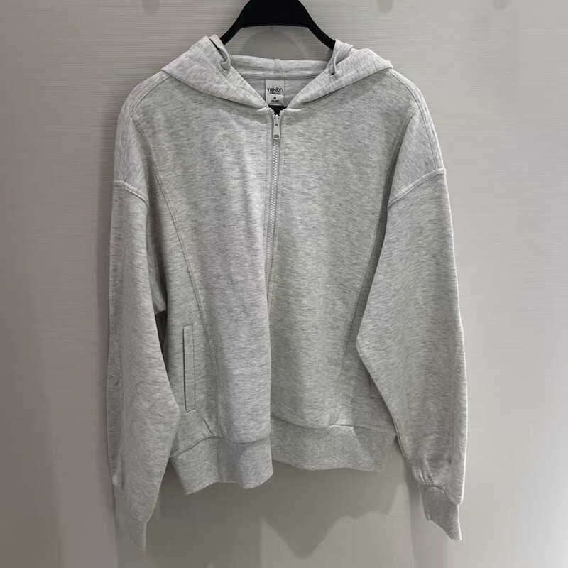 2026 Spring Women's Knitted Loose Hooded Sweatshirt Jacket R161234003
