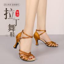 Latin dance shoes for women adult dance shoes womens shoes soft sole dance shoes new mid-heel manufacturers