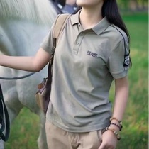 Calme summer lapel short-sleeved Polo shirt for men and women 2024 new versatile thin sports casual top