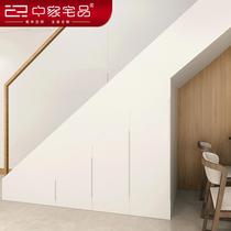 Direct sales of villa and house stairs customized integrated storage straight ladder cabinet customized Nordic sideboard cabinet shoes new solid wood