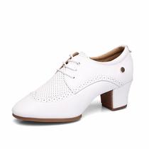 Female teacher Latin dance shoes outdoor dance shoes womens two-point soft-soled body dance shoes 112