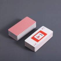 Paper mahjong playing cards poker mahjong playing cards home portable exquisite mini thickened wear-resistant mahjong playing cards 2 dice