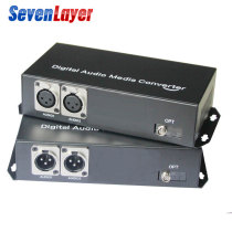 2-way one-way balanced audio optical transceiver broadcast-grade XLR audio optical transceiver XLR audio optical transceiver