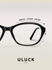 Reba-Style Black-Framed Plain Glasses for Women with Myopia, Can Be Fitted with Prescription Lenses, High-Tech, Old Money Style, Blue Light Blocking, Cindy