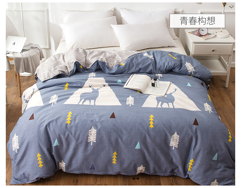 Chăn bông đơn mảnh 150x200x230 đơn mùa xuân và mùa thu đôi bông chăn 180x220x240 - Quilt Covers chăn lông