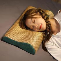 New summer mat pillow with pillowcase cute memory foam cervical vertebra support to help sleep breathable dormitory students sleeping
