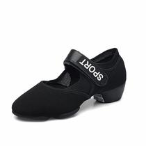 Shoes for women adult low-heeled soft-soled shoes ballroom dance summer mesh shoes breathable middle-aged and elderly aunts