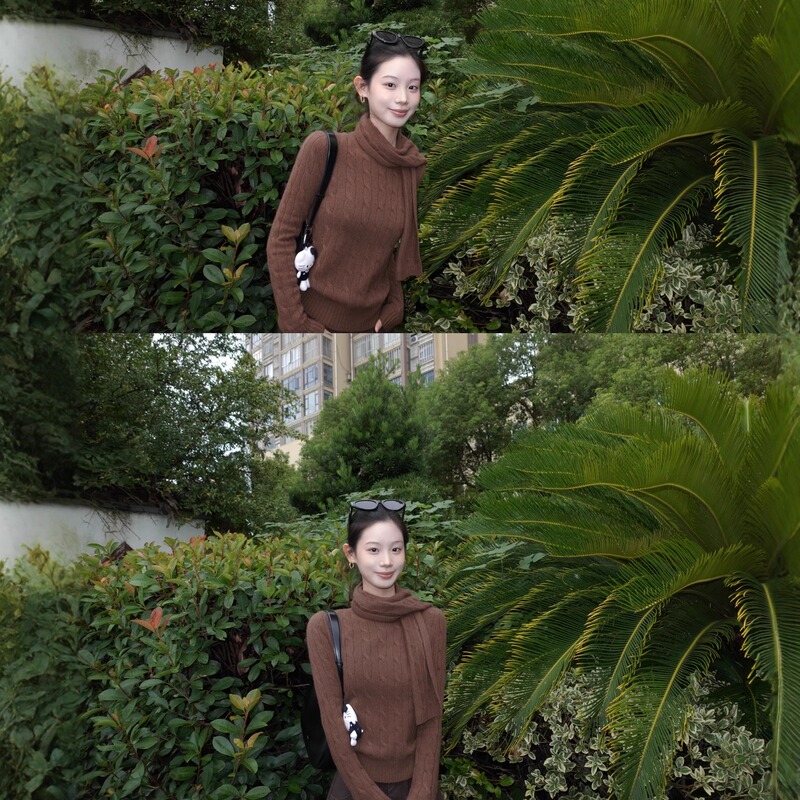 Correct Version】Knitted Scarf + Sheep Wool Turtleneck with Wide Straps, Vintage Waist-Cinching, Slimming Inner Layer Sweater