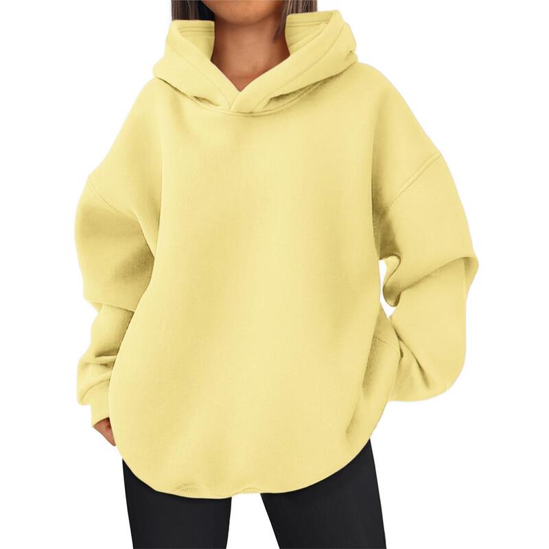 2026 Women Clothes Women's Oversized Hoodie Sweatshirt Wool Hooded Pullover Sweater Casual 2026 Women Clothes Women's Oversized Hoodie Sweatshirt Wool Hooded Pullover Sweater Casual
