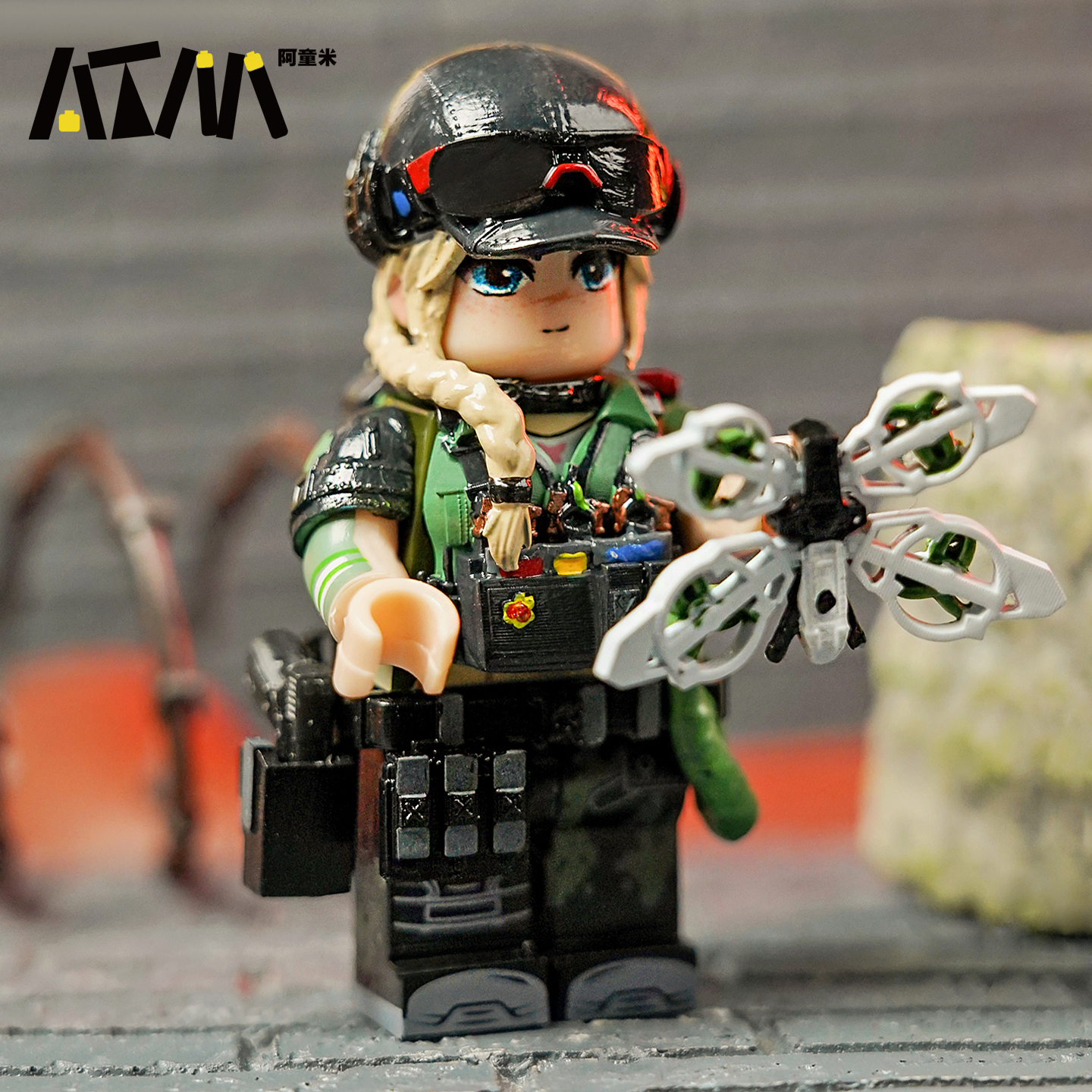 delta force operator minifigures custom hand painted building block figures