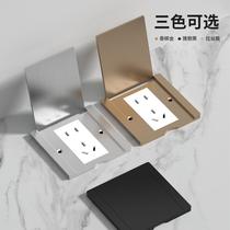 Type 86 invisible ground plug five-hole two-three plug network computer home flip cover hidden ultra-thin waterproof ground socket
