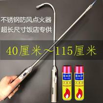 Extra long handle igniter lighter gas stove fierce fire stove special lighter long mouth windproof and durable ignition stick