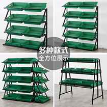 Fruit and vegetable shelf display rack creative multi-layer fruit store commercial fresh fruit and vegetable rack supermarket fruit rack