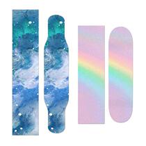 Skateboard sandpaper longboard dance board frosted paper colored sand small fish board sticker transparent sand four-wheel skateboard professional board sandpaper