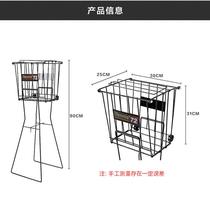 Tennis basket with wheels tennis cart automatic ball pickup basket frame basket tennis ball pickup 72 pieces