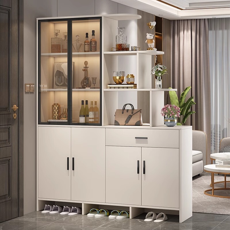 Entryway Shoe Cabinet Facing the Door, Integrated Living Room Screen Partition Cabinet, 2026 New Model Wine Cabinet Storage Cabinet Combination