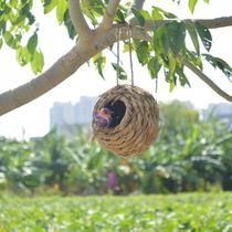 New style straw bird house bird cage straw garden gardening outdoor decoration birds nest to keep warm in winter