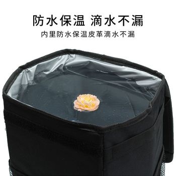 Car foldable waterproof trash can place t-purpose bin interior supplies creative trailer chair back storage
