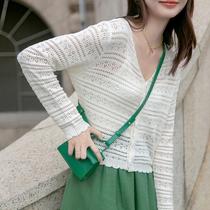 Cardigan Sun Protection Clothes Fresh Black Small Jacket Womens Gentle Large Size Outer Style New Summer Casual Versatile Summer