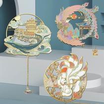 Dragon and Phoenix Classic of Mountains and Seas Chinese Style Metal Hollow Art Bookmark The Palace Museum Cultural Creativity Ancient Style Festival Teaching