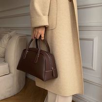 New Korean niche bowling large-capacity hand bag commuting retro bag portable Boston womens bag