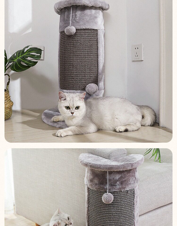 кошко-комплекс 猫爬架子剑麻猫爬架猫窝猫树一体墙壁式猫抓架转角抓柱小型猫抓树