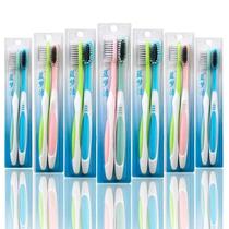New 2-pack independent soft-bristled toothbrushes for adults hotel toiletries childrens clean and soft toothbrushes