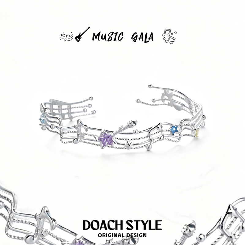 Doach Music Festival Bracelet Original Niche Design High-End Sweet Cool Bracelet 2026 New Style Girls' Bracelet